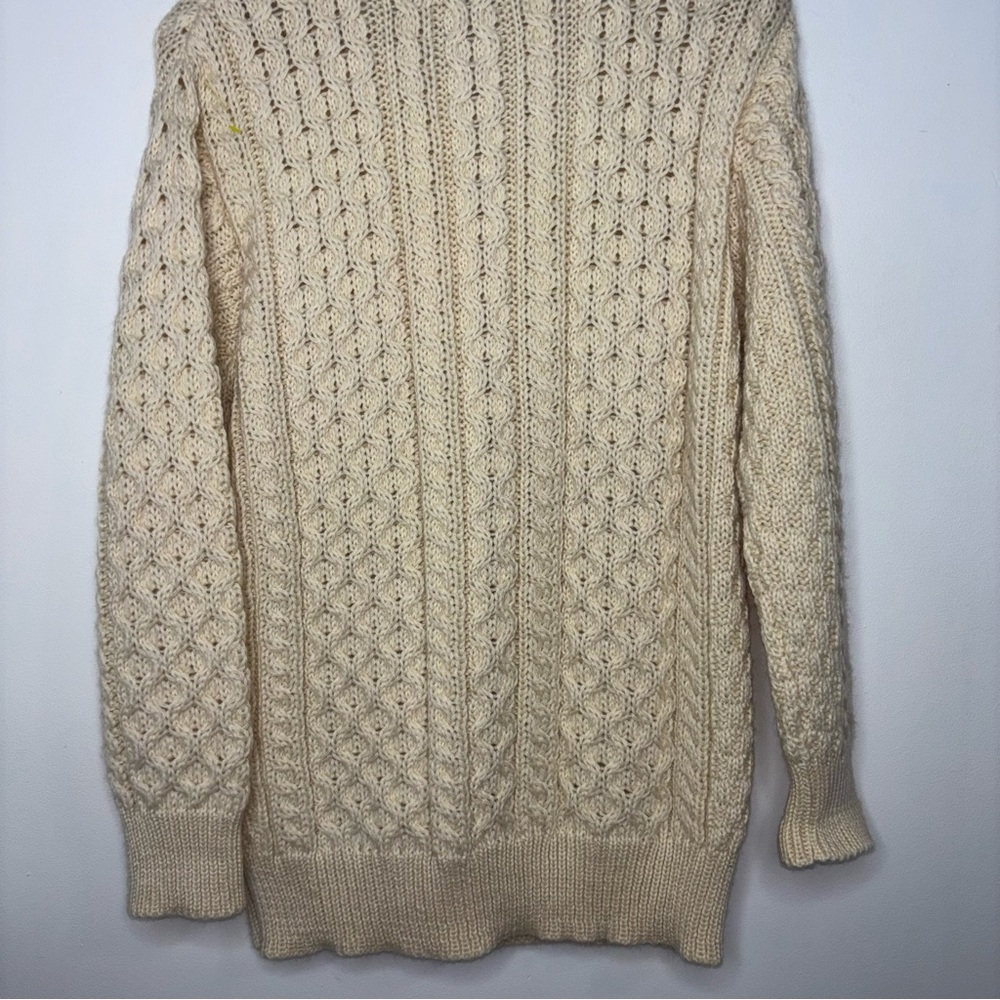 Arancrafts Sweater Women XL Wool Fisherman Cardigan Ireland - Picture 10 of 12